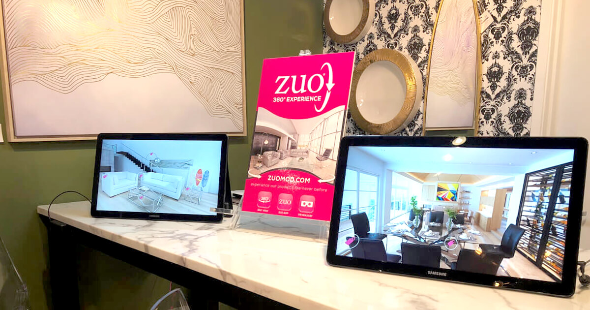 Zuo Modernのバーチャルショールーム展示風景